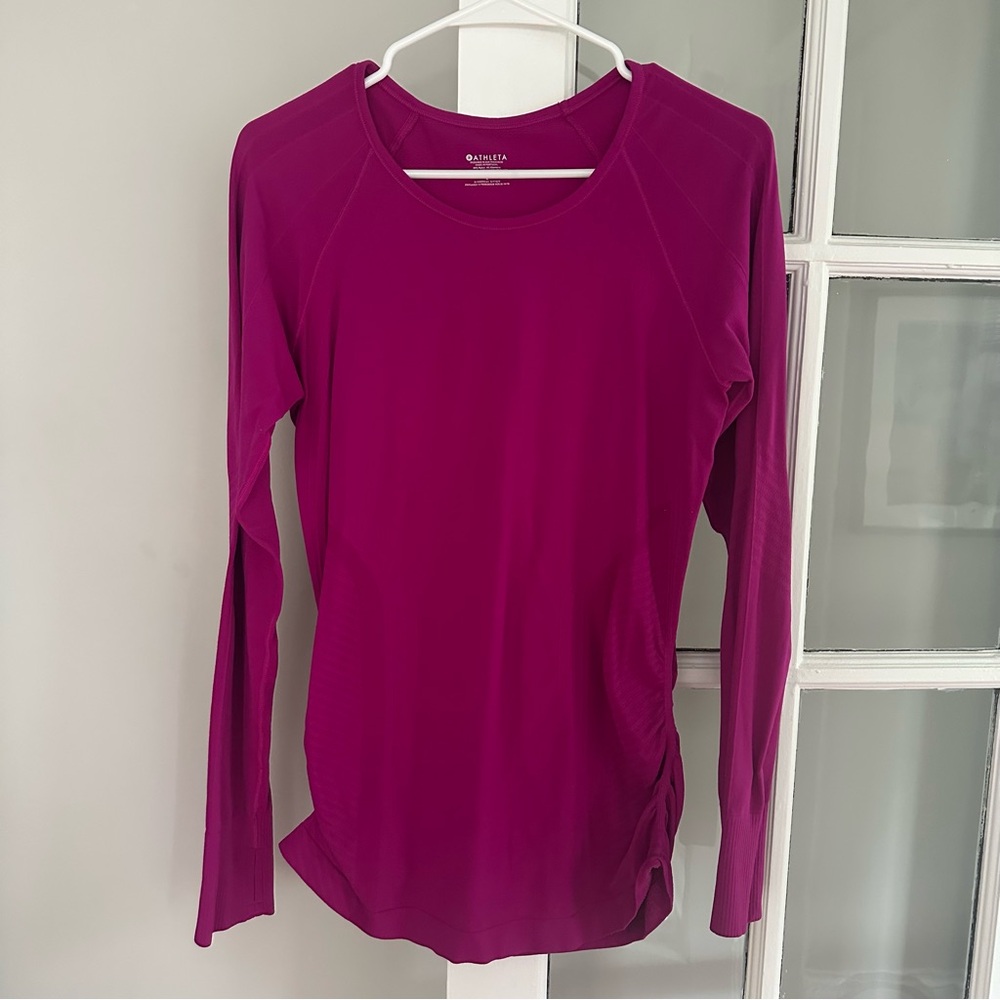 Athleta Women's Long Sleeve Top - Magenta